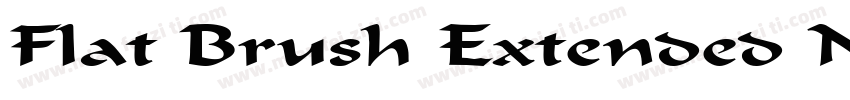 Flat Brush Extended Normal字体转换